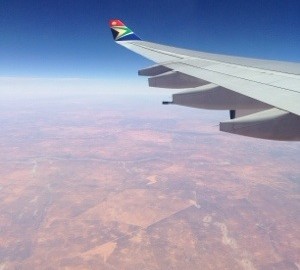 Voando para Cape Town